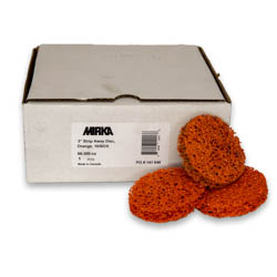 3" STRIP AWAY DISC, ORANGE, 10/B
